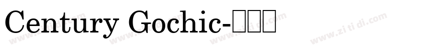 Century Gochic字体转换
